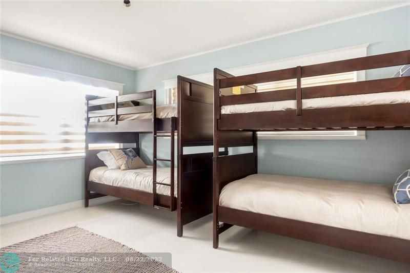 Bedroom #3 with set of 2 twin/single bunk beds and room for Air Mattress