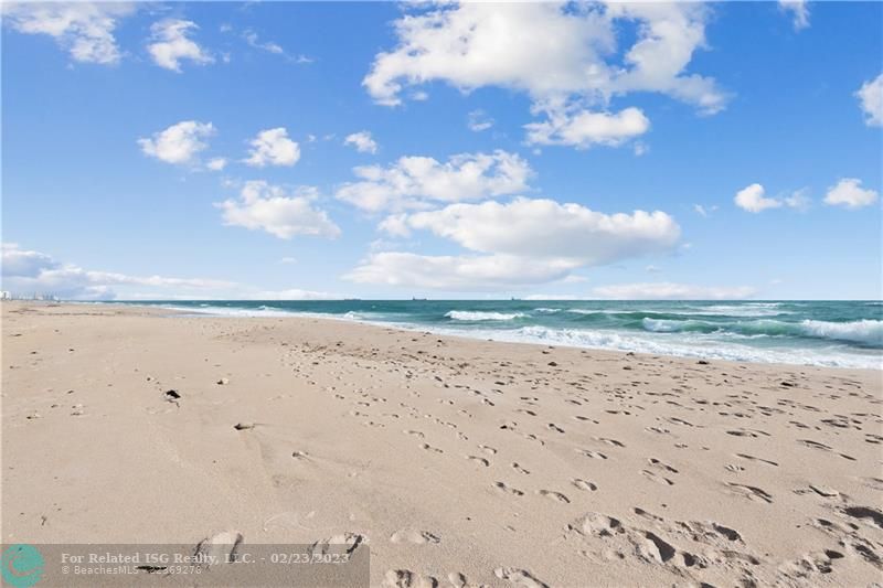 Views of the jetties from the beach directly east of your unit.