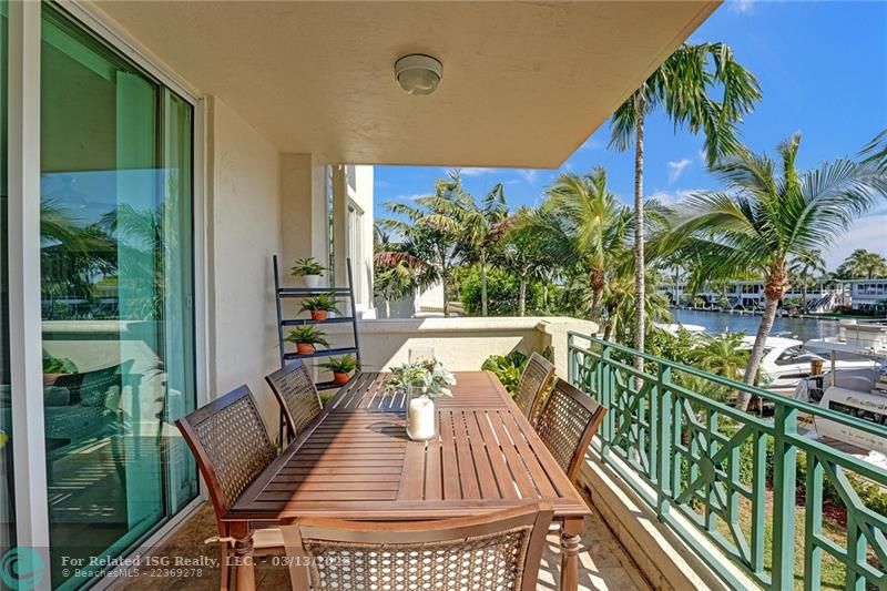 Tropical Private Balcony OverlooksWaterway/Dock Area/Pool