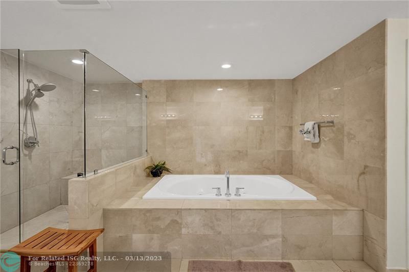 Master Bath with Jetted Tub/ShowerSeparate Shower