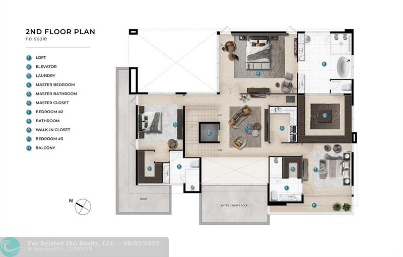Plans for the house. Second floor plans