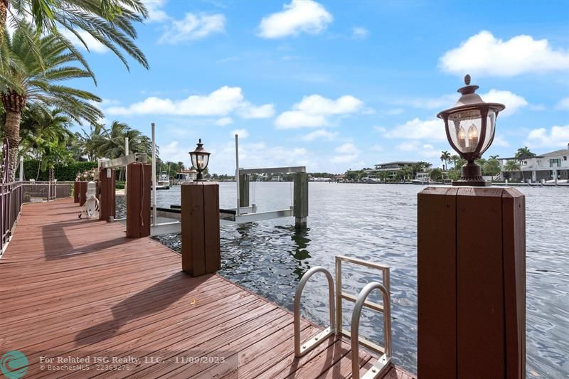 Dock your boat here - 10,000lb motorized boat lift.