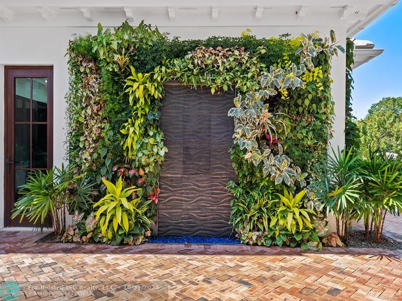 Living Wall in courtyard