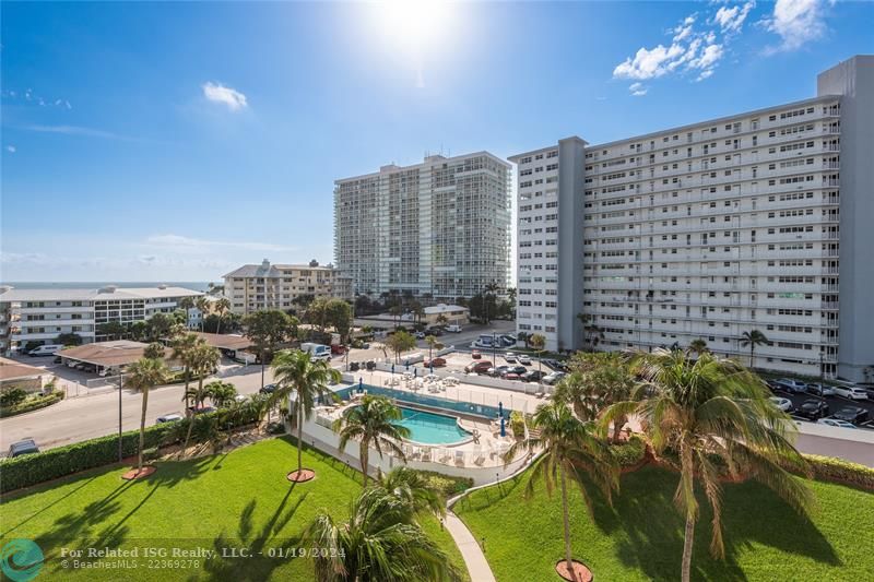 Enjoy cruise ships, ocean views and sunrises from your balcony.