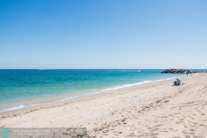 Beautiful beach days await. Enjoy sunrises and views of the famous jetties.