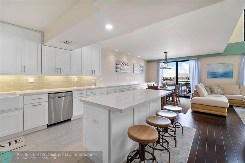 Large open kitchen