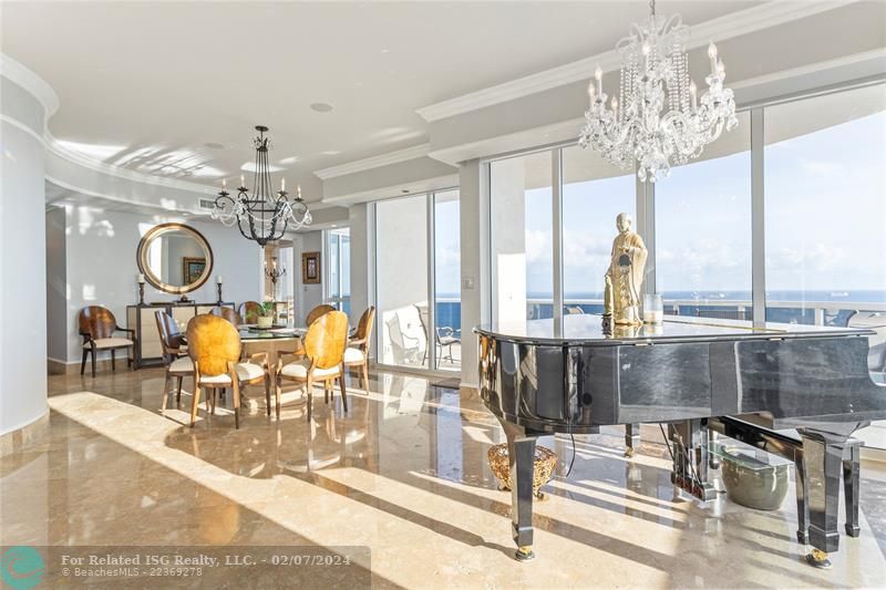 Piano in great room