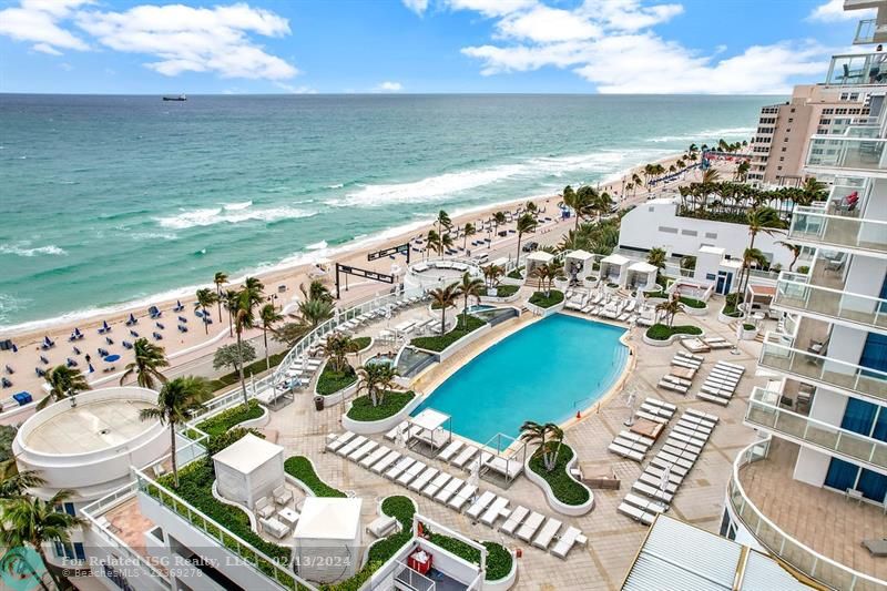 Pool Deck with a breathtaking view of the ocean.