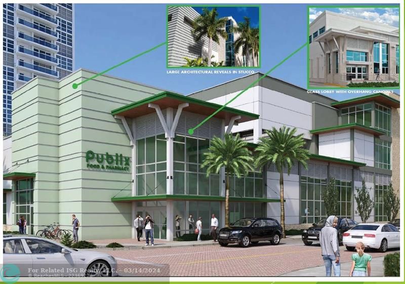 Rendering of new Publix coming soon across the street from Berkley South