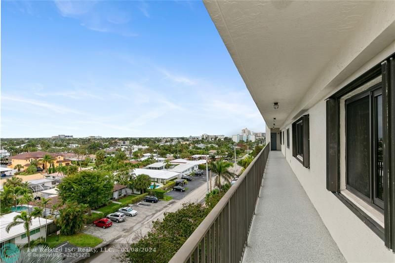 Walkway to unit.