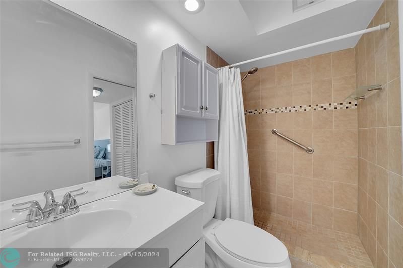 Ensuite bathroom with shower