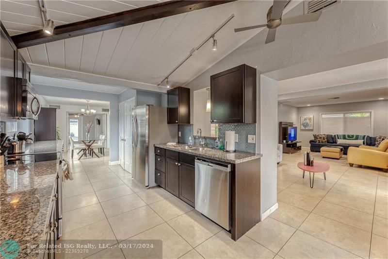 Main House Expansive Kitchen with Stainless Steel Appliances