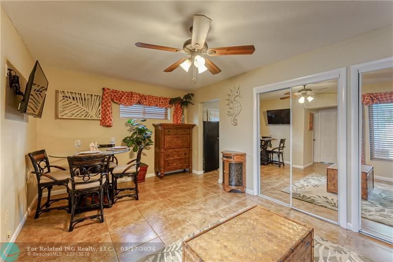 Guest house dining area