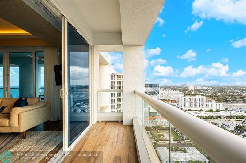 Intracoastal Waterways & Downtown Fort Lauderdale Views From West Side Terrace