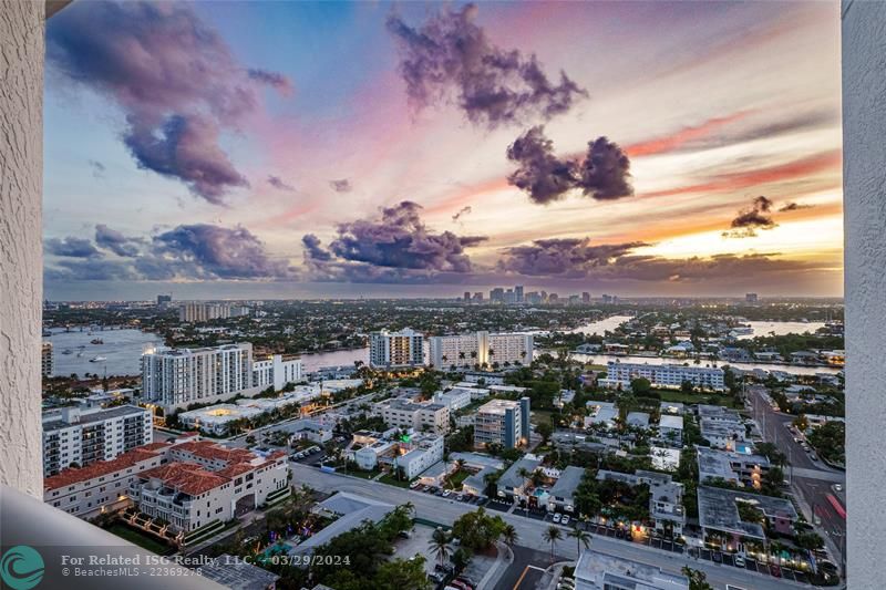 Southwest Terrace has Intracoastal & City Views