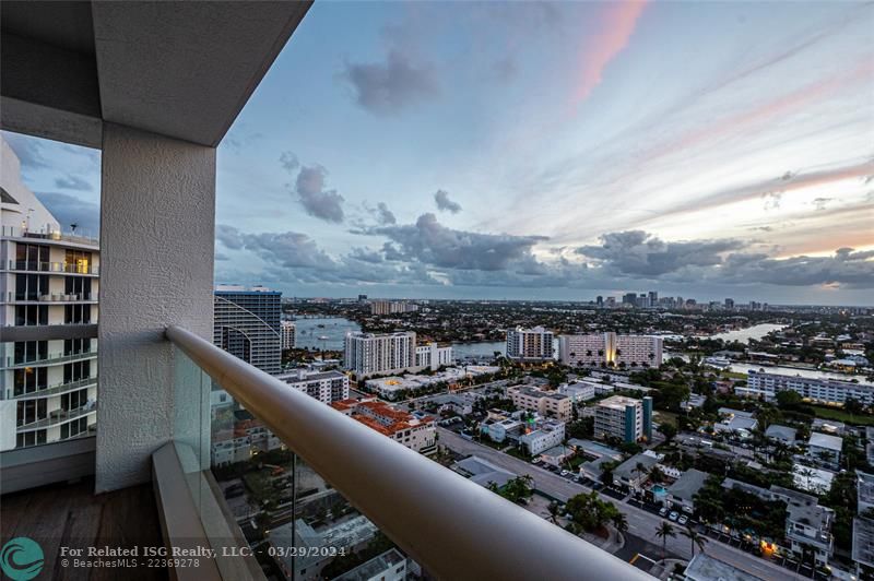 Southwest Terrace has Intracoastal & City Views