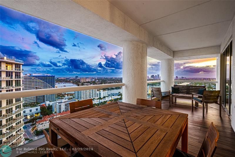 Southwest Terrace has Intracoastal & City Views