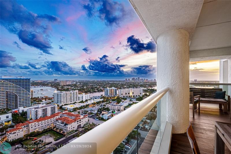 Southwest Terrace has Intracoastal & City Views