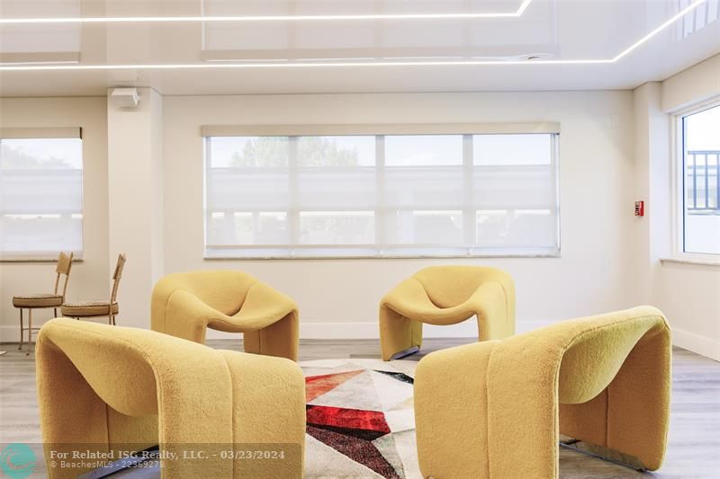 Additional sitting area in community room