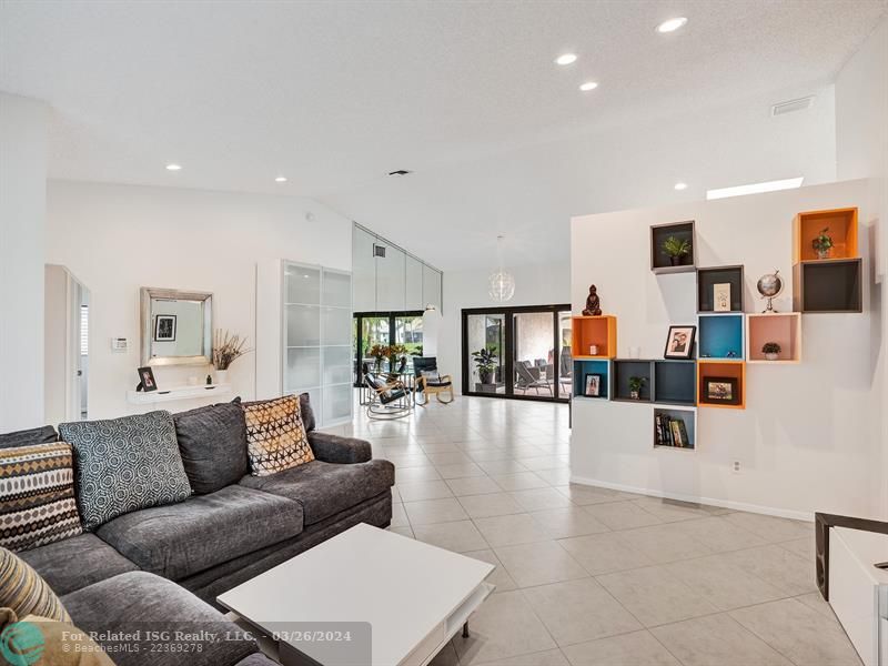 shot from living room looking toward dining area