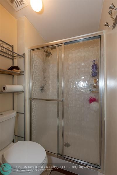 WALK IN SHOWER IN MASTER BEDROOM