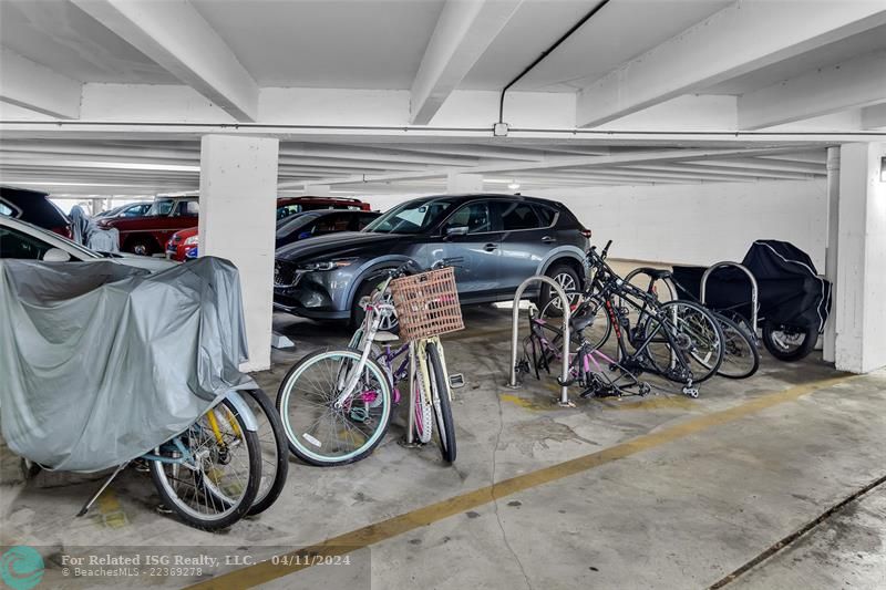 Covered bike storage