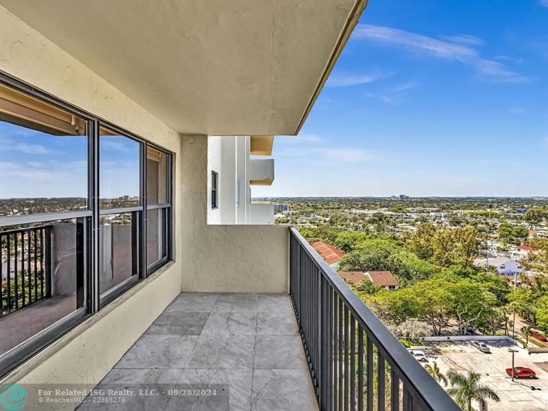 Large balcony