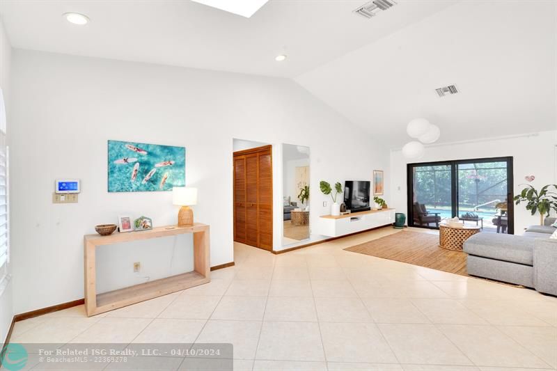 FOYER WITH IMPACT RATED SKYLIGHTS