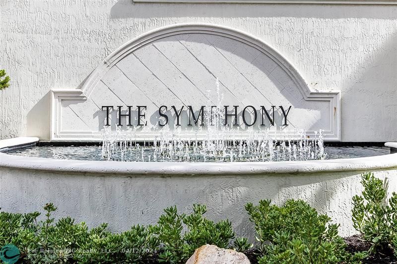 Symphony Entry Sign