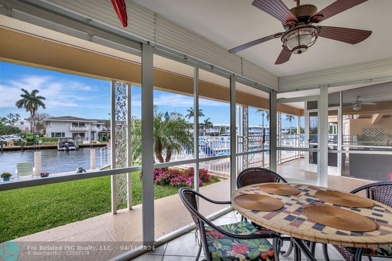 Front Screened Porch with exceptional views