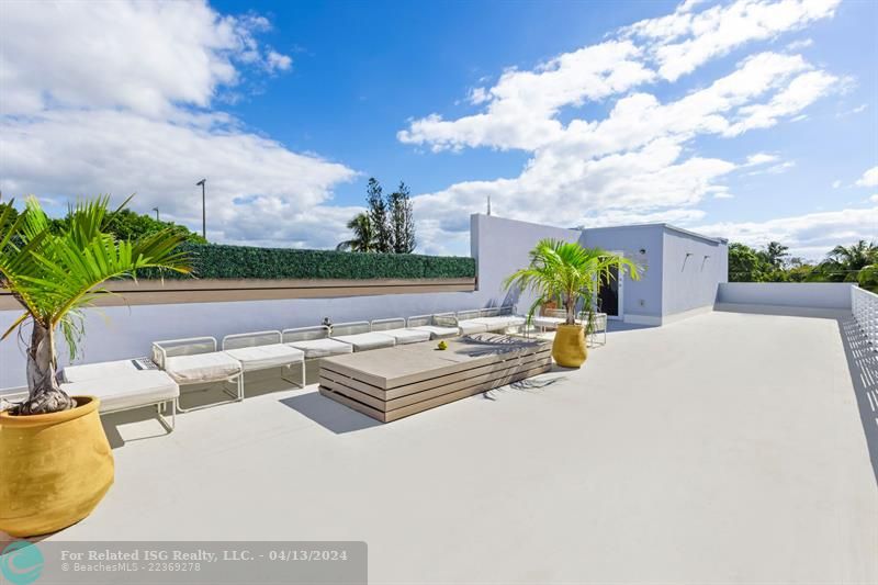 The rooftop photos have been altered to show the potential of the rooftop terrace.