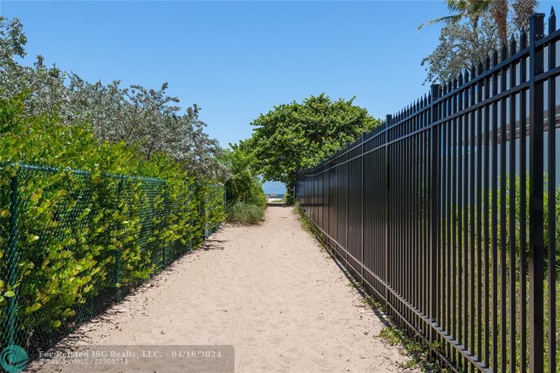 Pathway to the beach.