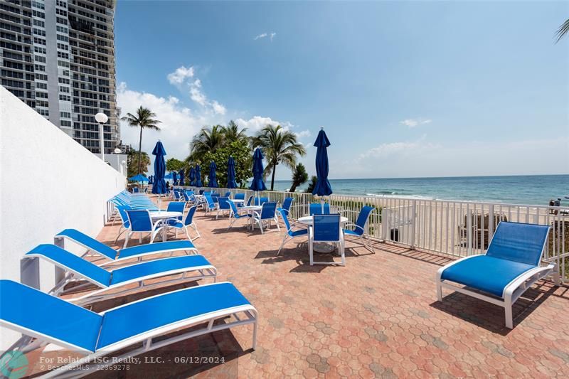 community room off Pool Deck and the Private Beach and barbeque/game area