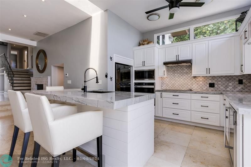 Working Fireplace by entry to In-Law Suite/Guest Bathroom