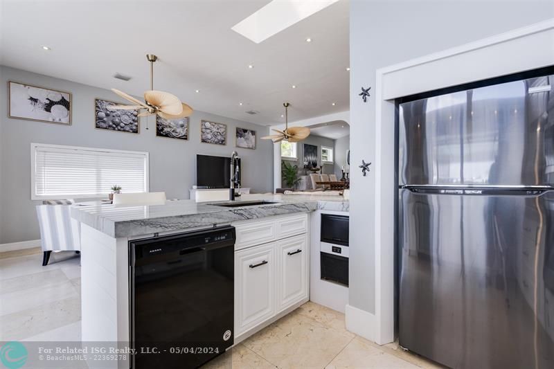 Working Fireplace by entry to In-Law Suite/Guest Bathroom