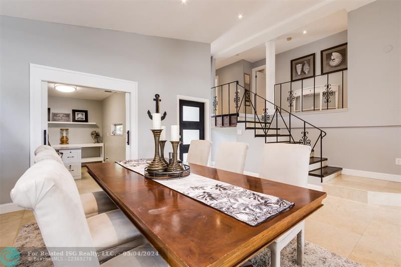 Dining Room with view of Office