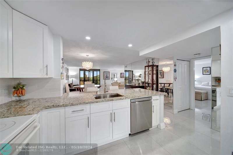 Gorgeous Open Kitchen - Doorway to Guest Bedroom on Right