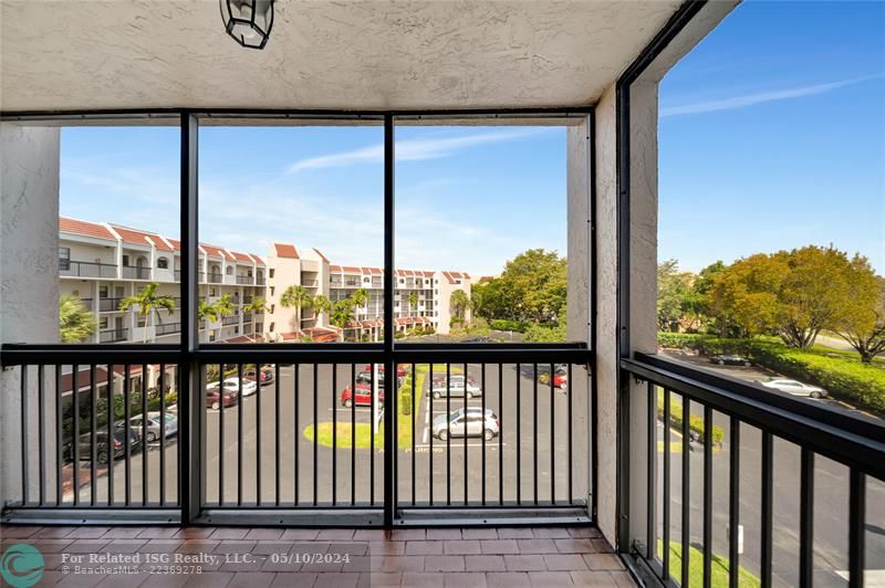 Private Screened Balcony Off Master Bedroom