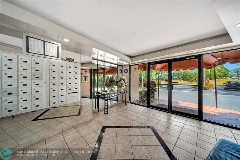 Lobby with Electronic Entry System