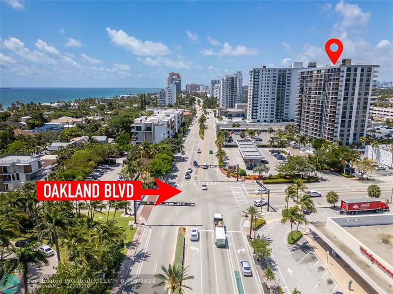 This is the Galt Ocean Terrace which sits on the corner of Oakland Park Blvd and AIA.  What more could you ask for