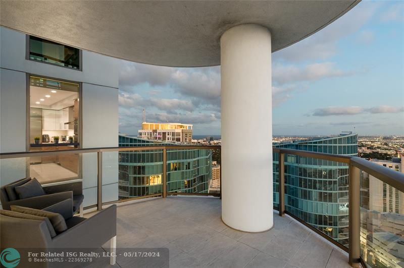 Balcony view from main area