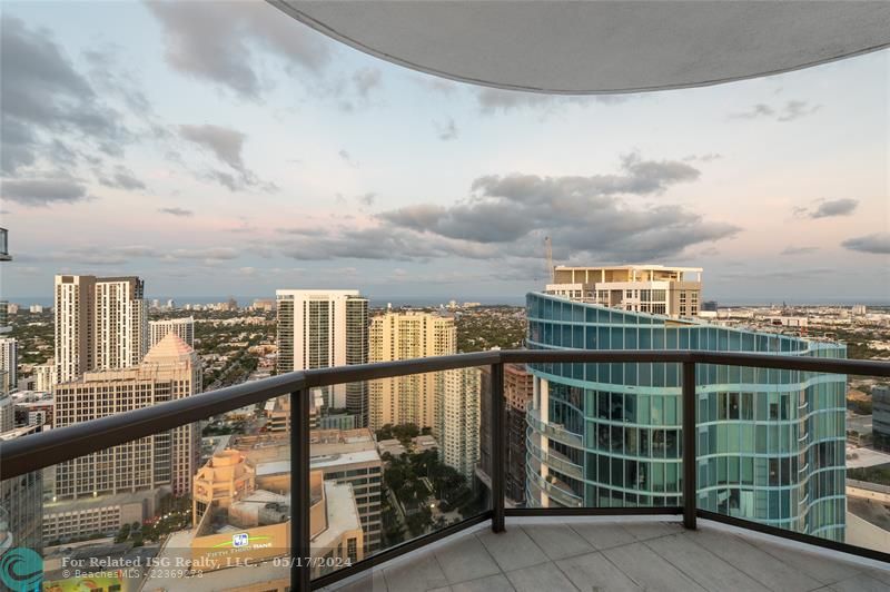 Balcony view from guest bedroom