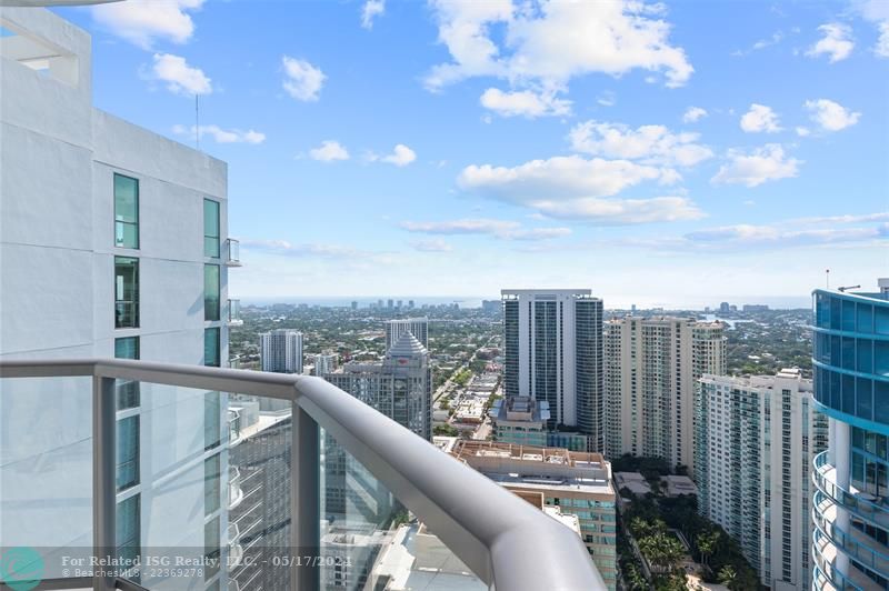 Balcony view from guest bedroom