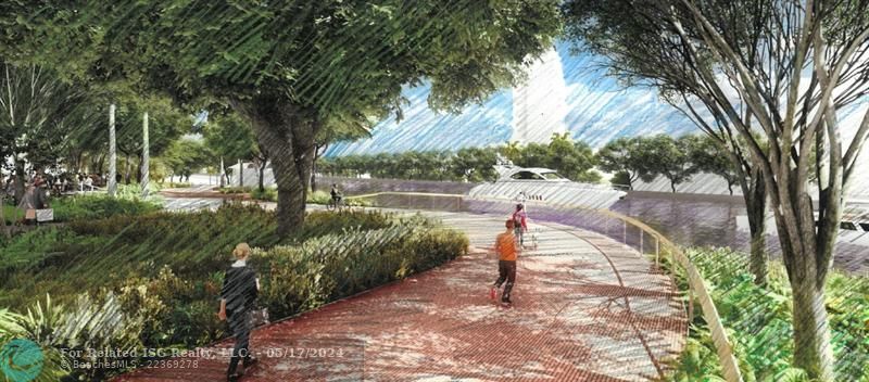 Huizenga Park redevelopment. Courtesy FTL DDA.