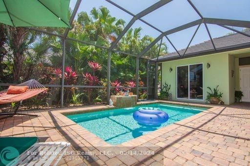 Pool view showing casita entrance