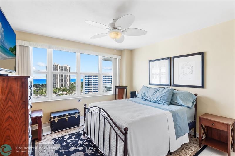 Guest bedroom with ocean view