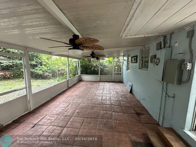 REAR SCREENED PORCH