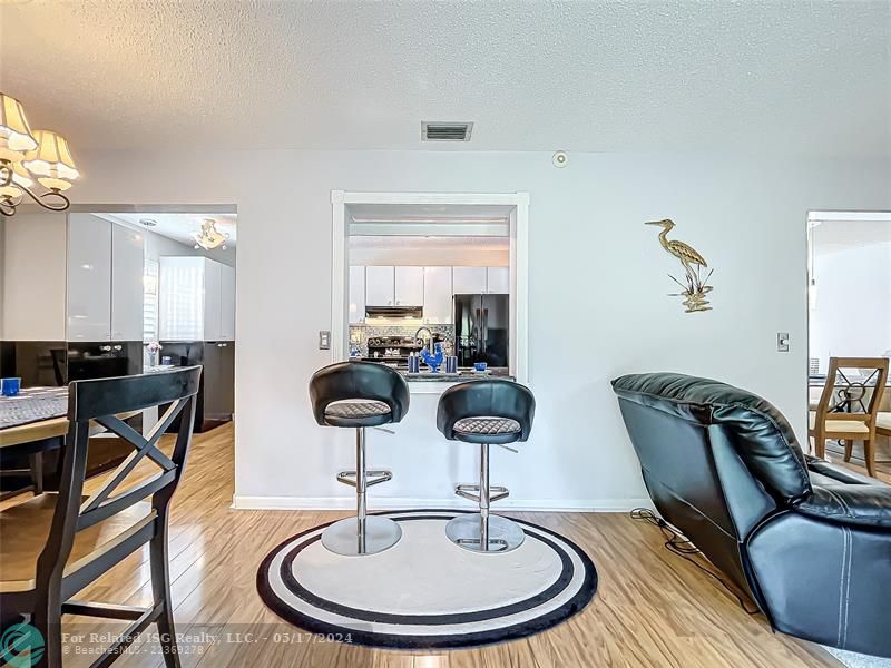 FAMILY ROOM WITH PASS THROUGH TO KITCHEN