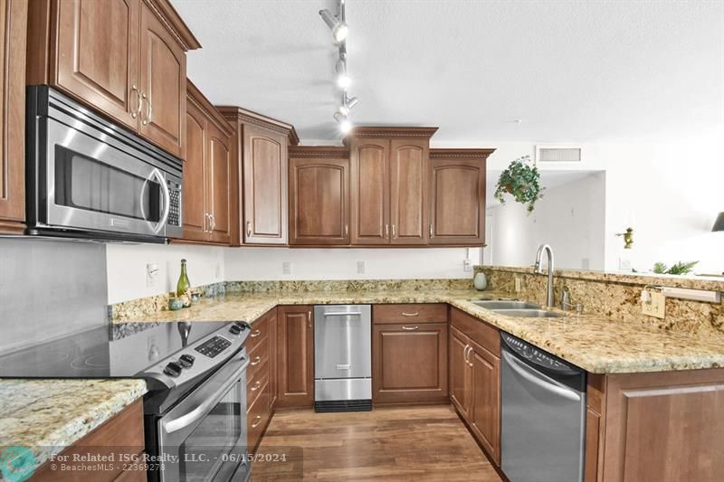 Custom Open Kitchen with a separate Ice Maker