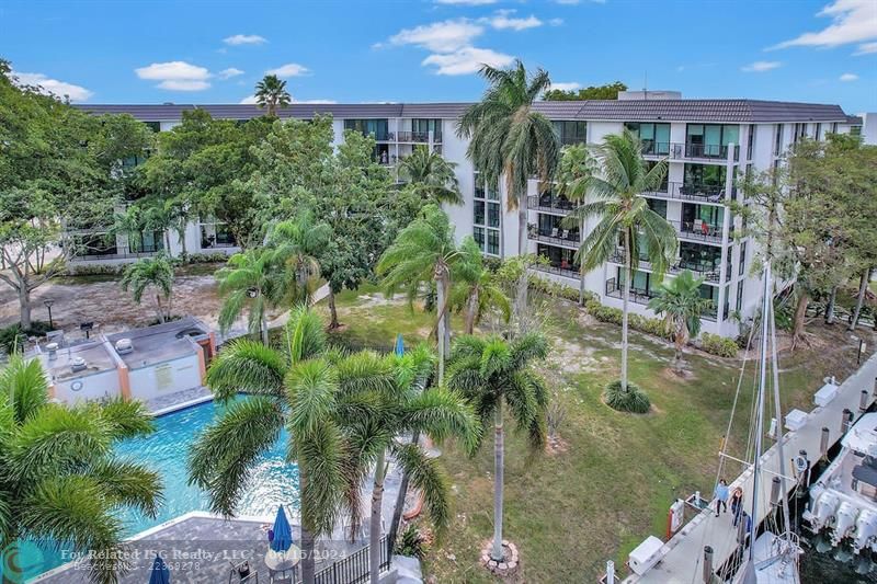 Overlooking Pool and Canal